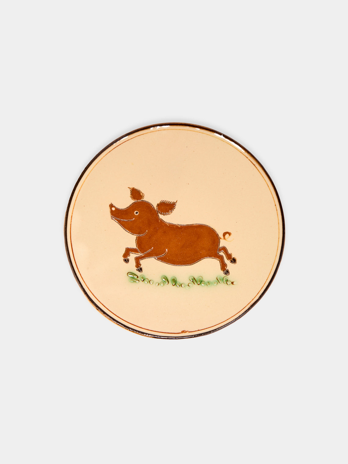 Poterie d’Évires - Animals Hand-Painted Ceramic Small Plates (Set of 6) -  - ABASK