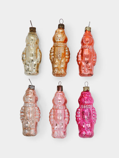 Antique and Vintage - 1960s Cosmonauts Glass Tree Decorations (Set of 6) -  - ABASK - 