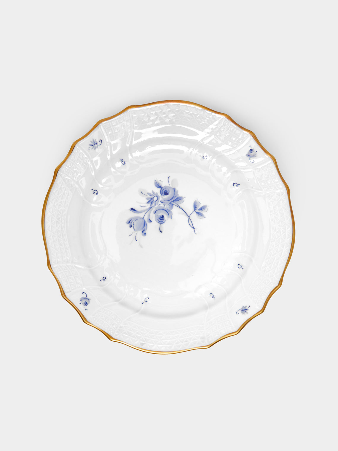 Antique and Vintage - 1960s Lorenz Hutschenreuther Hand-Painted Porcelain Dinner Plates (Set of 10) -  - ABASK - 