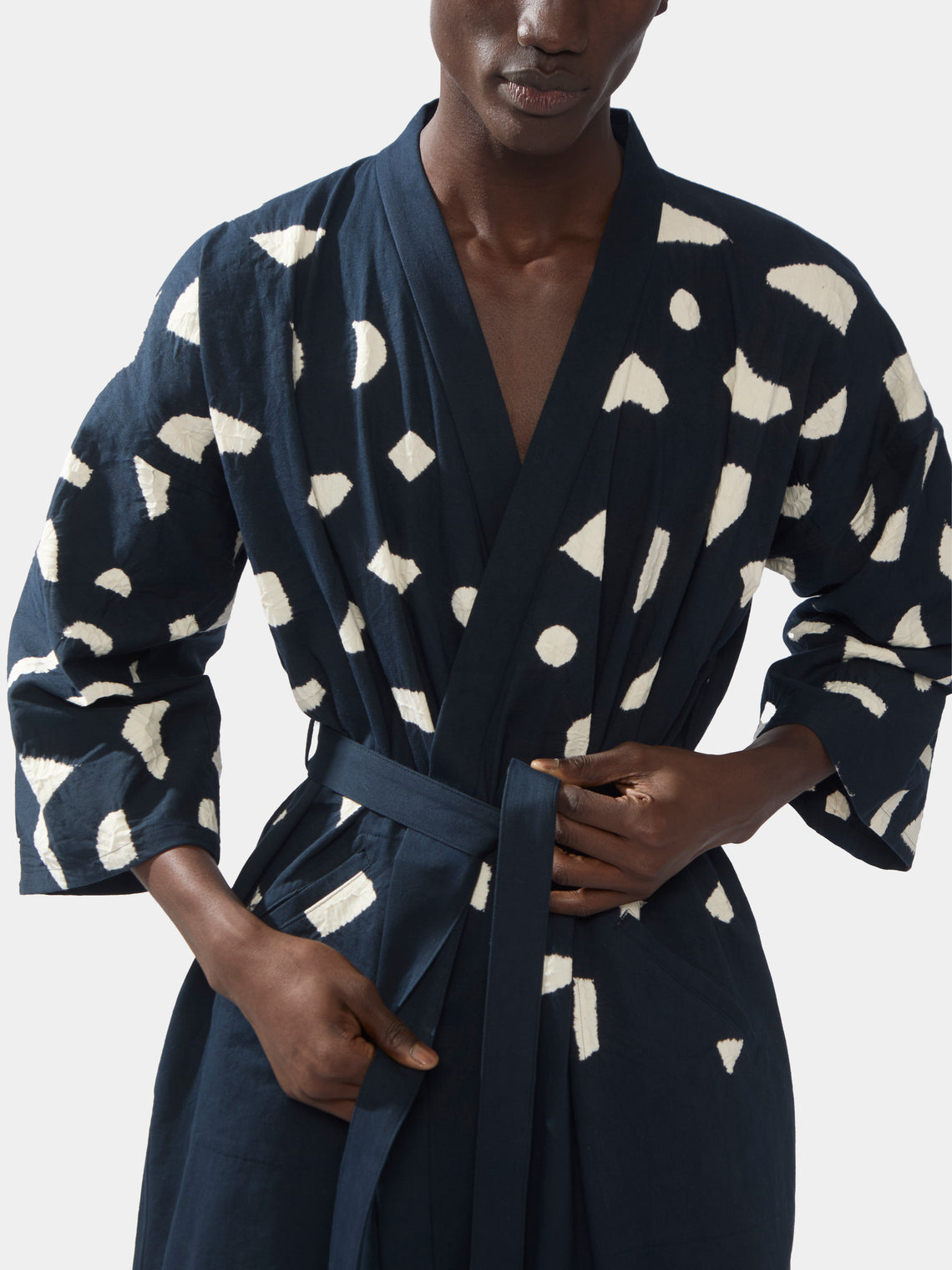 La Lune Shibori Cotton Kimono | One Size