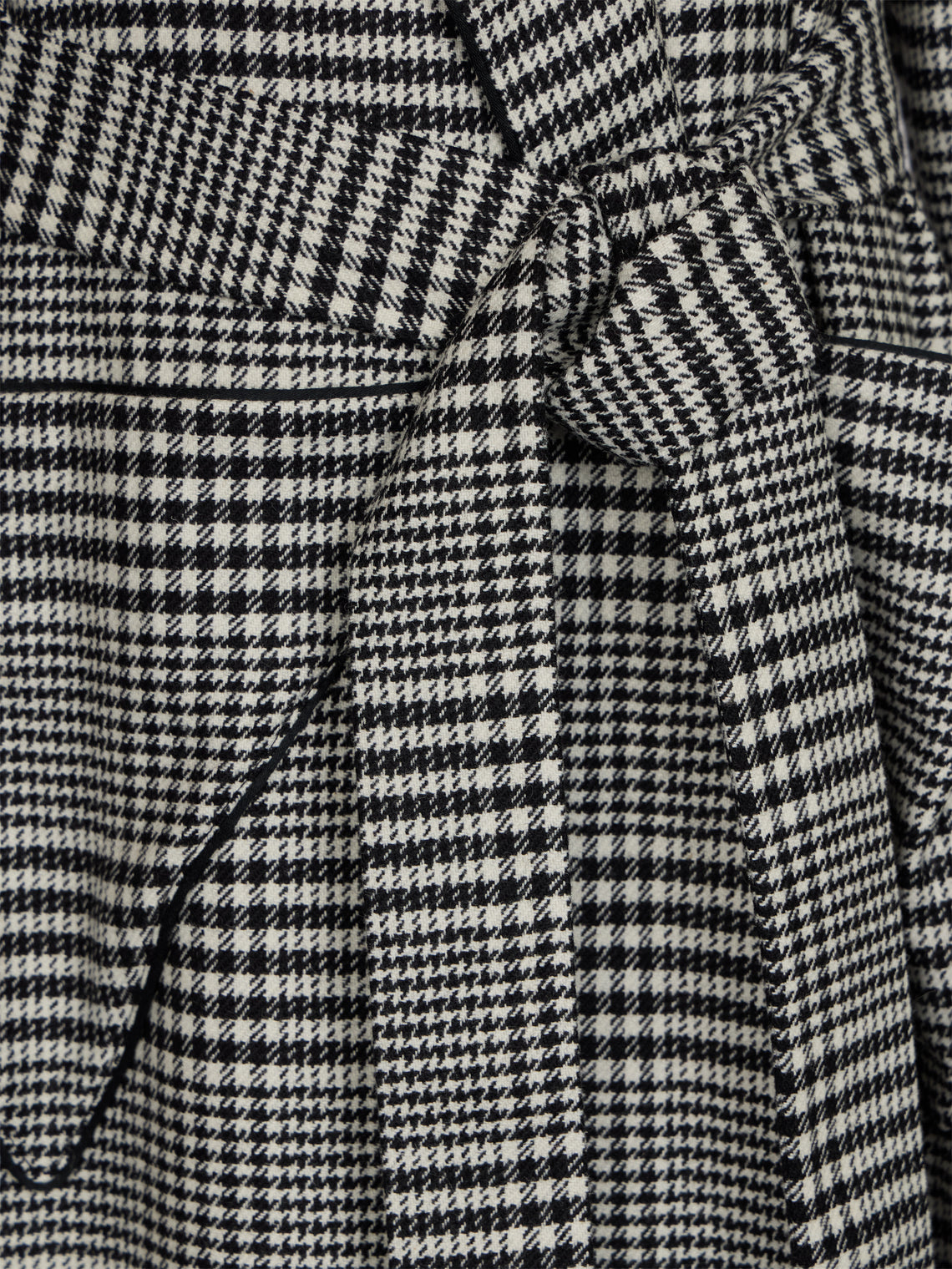 Emilia Wickstead - Wool Houndstooth Robe | Size: S -  - ABASK