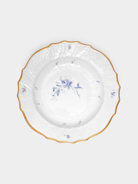 Antique and Vintage - 1960s Lorenz Hutschenreuther Hand-Painted Porcelain Soup Plates (Set of 10) -  - ABASK - 