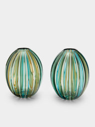 Mori Glass - Hand-Blown Glass Bud Vases (Set of 2) -  - ABASK - 