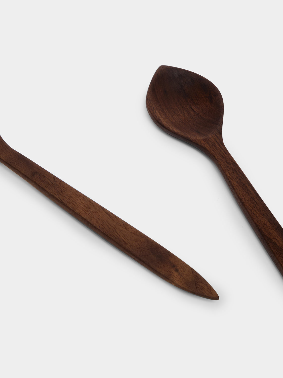 The Wooden Palate - Black Walnut Salad Servers -  - ABASK