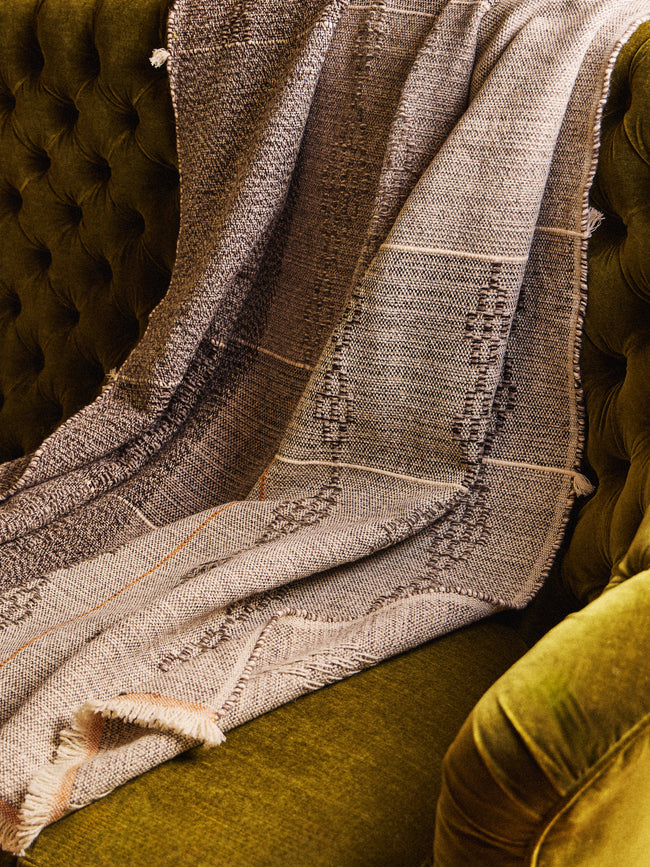 Maria Sigma - Handwoven Wool and Alpaca Throw (71in/1.8m) -  - ABASK