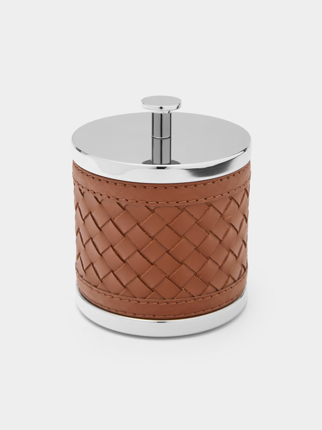 Riviere - Alghero Woven Leather Low Lidded Box -  - ABASK - 