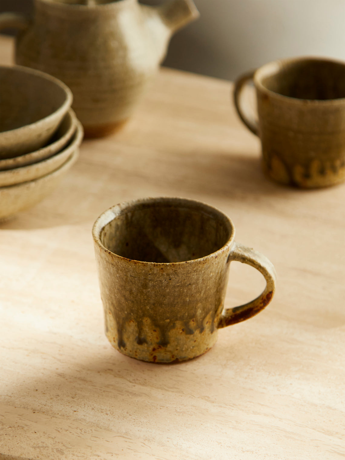 Ingot Objects - Glasgow Ash-Glazed Ceramic Cups (Set of 4) -  - ABASK