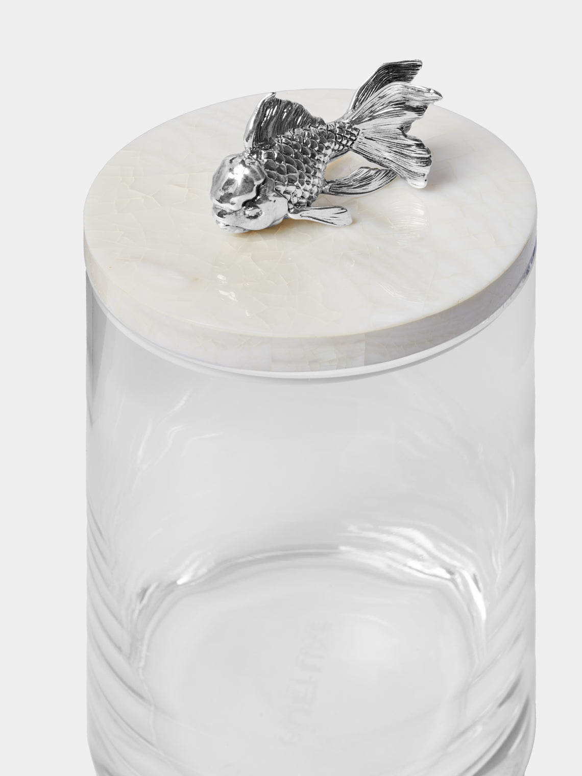 Objet Luxe - Silver-Plated, Shell and Glass Jar -  - ABASK