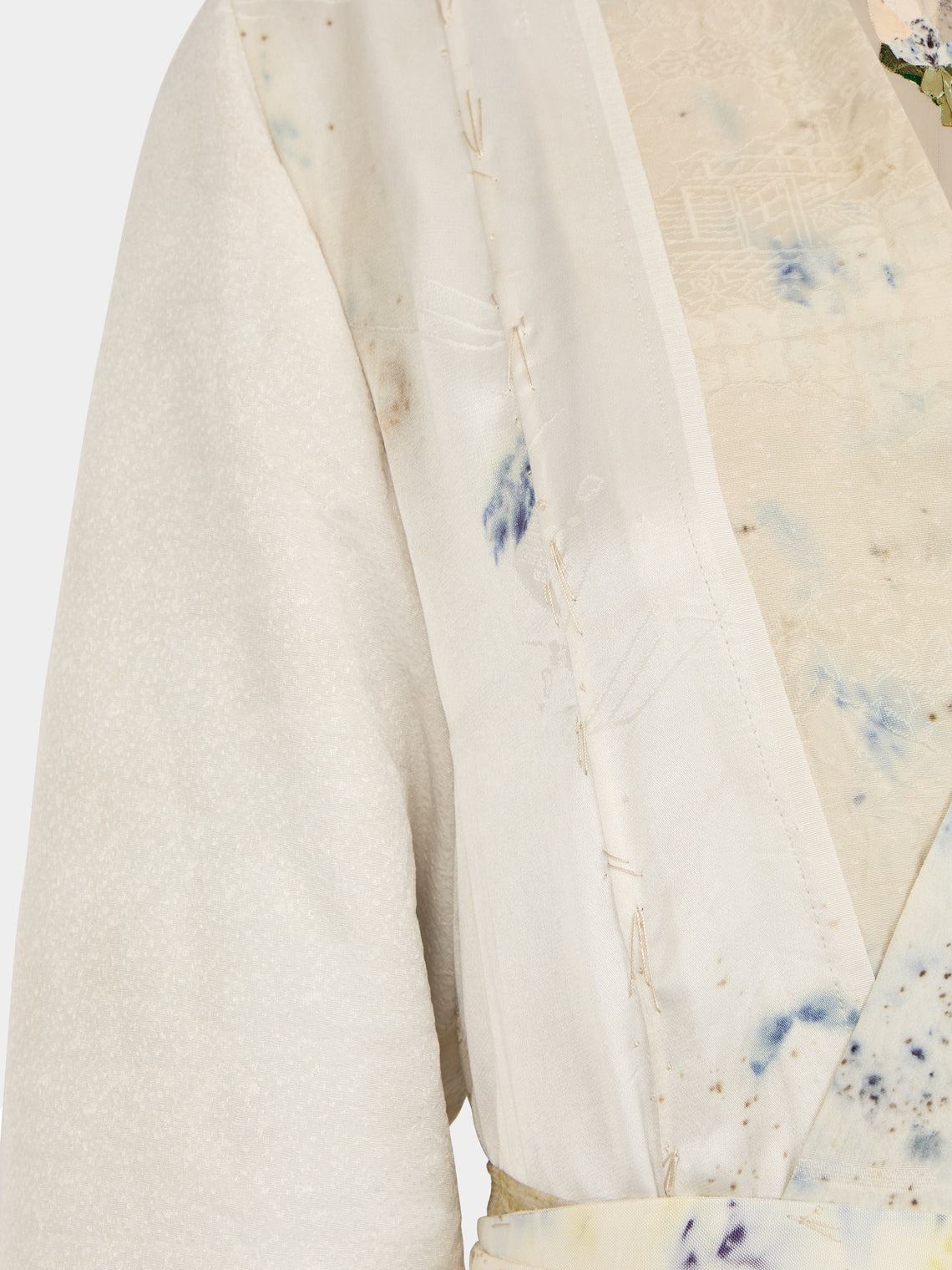 Considered Objects - Irregular Hand-Stitched Silk Robe | Size: S -  - ABASK