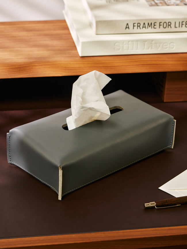 Rabitti 1969 - Amsterdam Leather Rectangular Tissue Box -  - ABASK