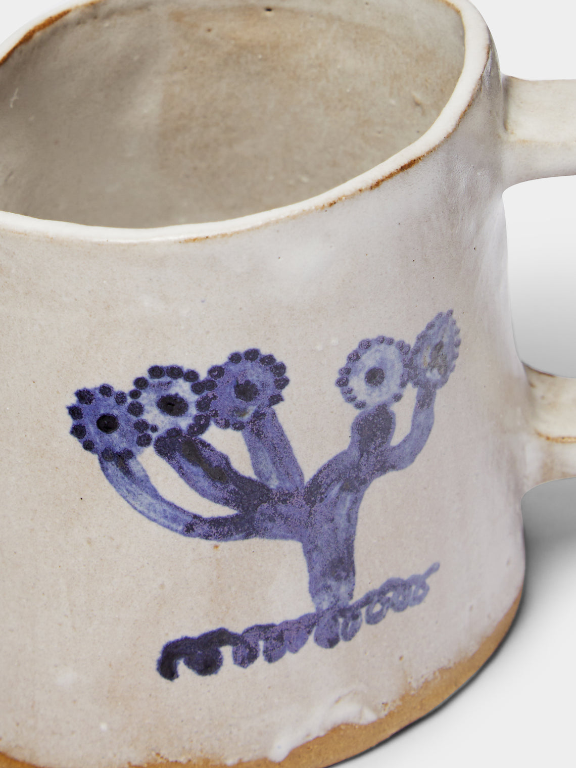 Liz Rowland - Flower Hand-Painted Ceramic Mug -  - ABASK