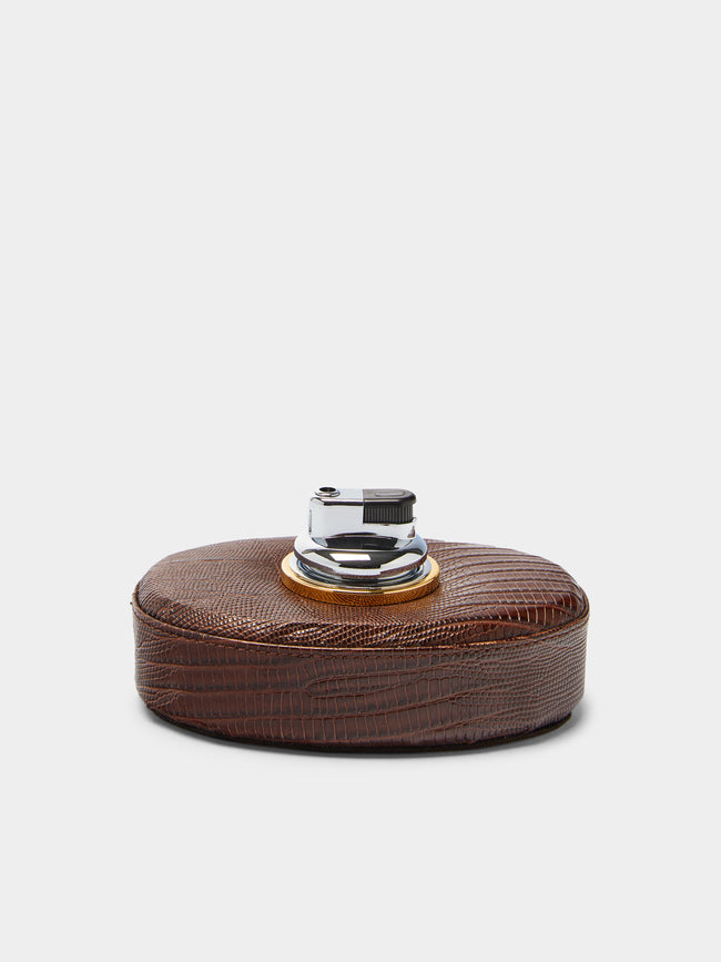 Renzo Romagnoli - Leather Table Lighter -  - ABASK - 