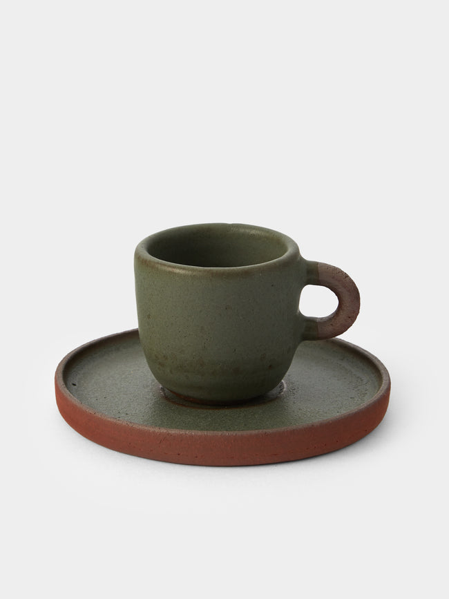 Andrea Tsang - Terra Stoneware Espresso Cups and Saucers (Set 4) -  - ABASK - 