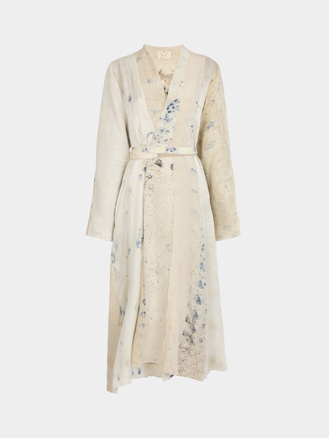 Considered Objects - Irregular Hand-Stitched Silk Robe | Size: L -  - ABASK - 