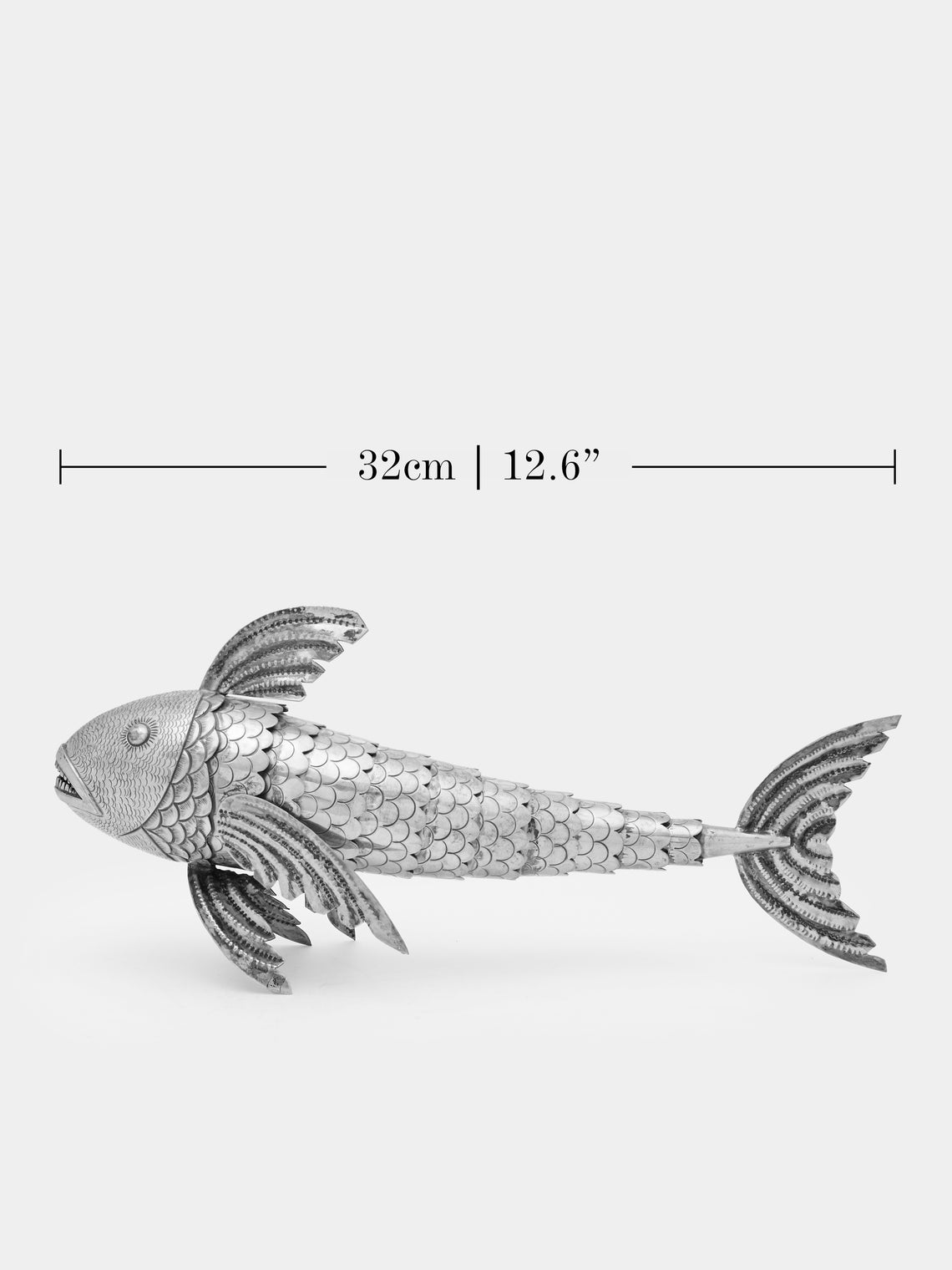 Antique and Vintage - Early-20th Century Solid Silver Articulating Fish -  - ABASK