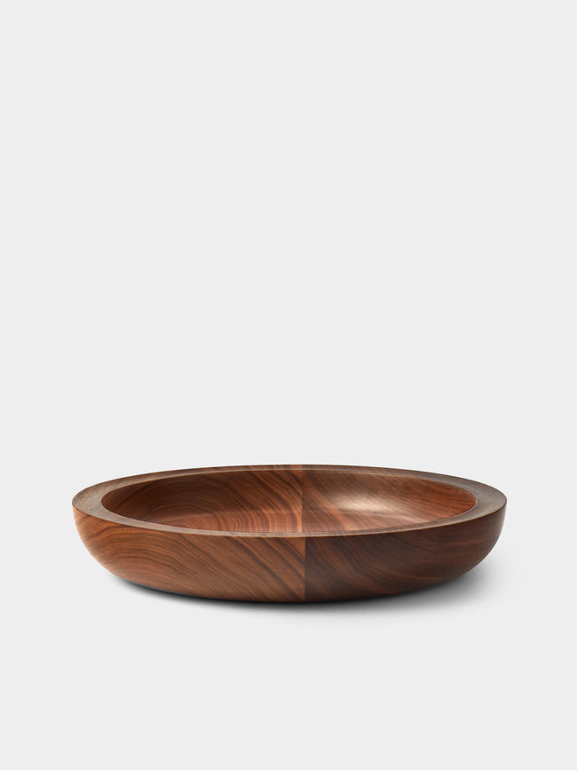 De Jong & Co - Hand-Turned Walnut Serving Bowl - Brown - ABASK