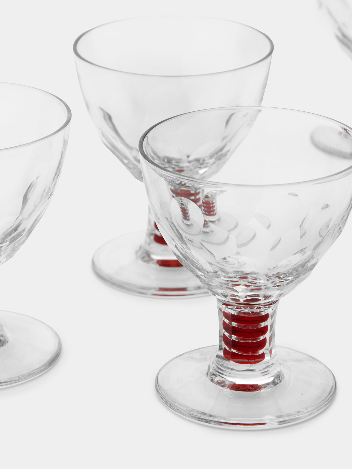 Antique and Vintage - 1930s Baccarat Crystal White Wine Glasses (Set 6) -  - ABASK