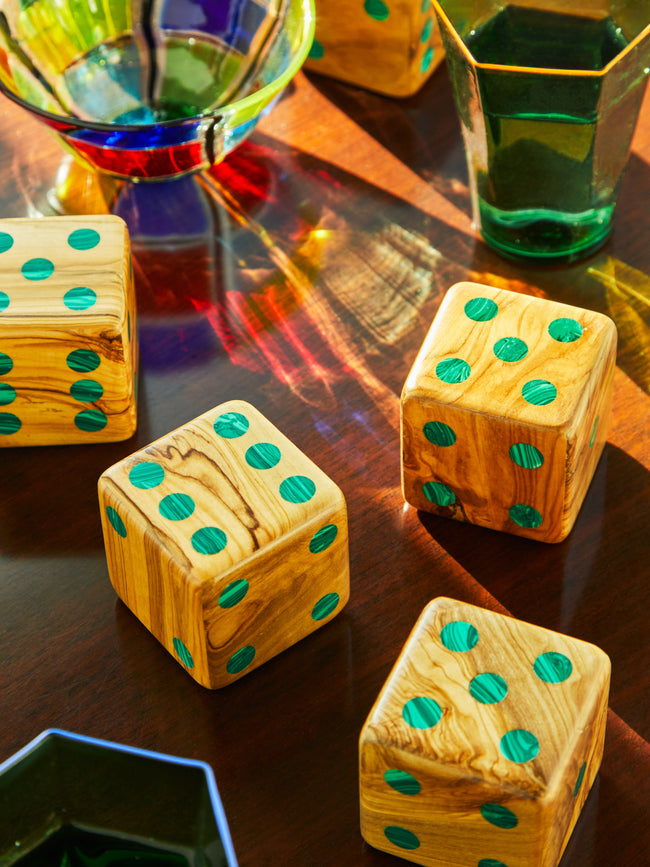 Marcela Cure - Olive Wood Dice Set -  - ABASK