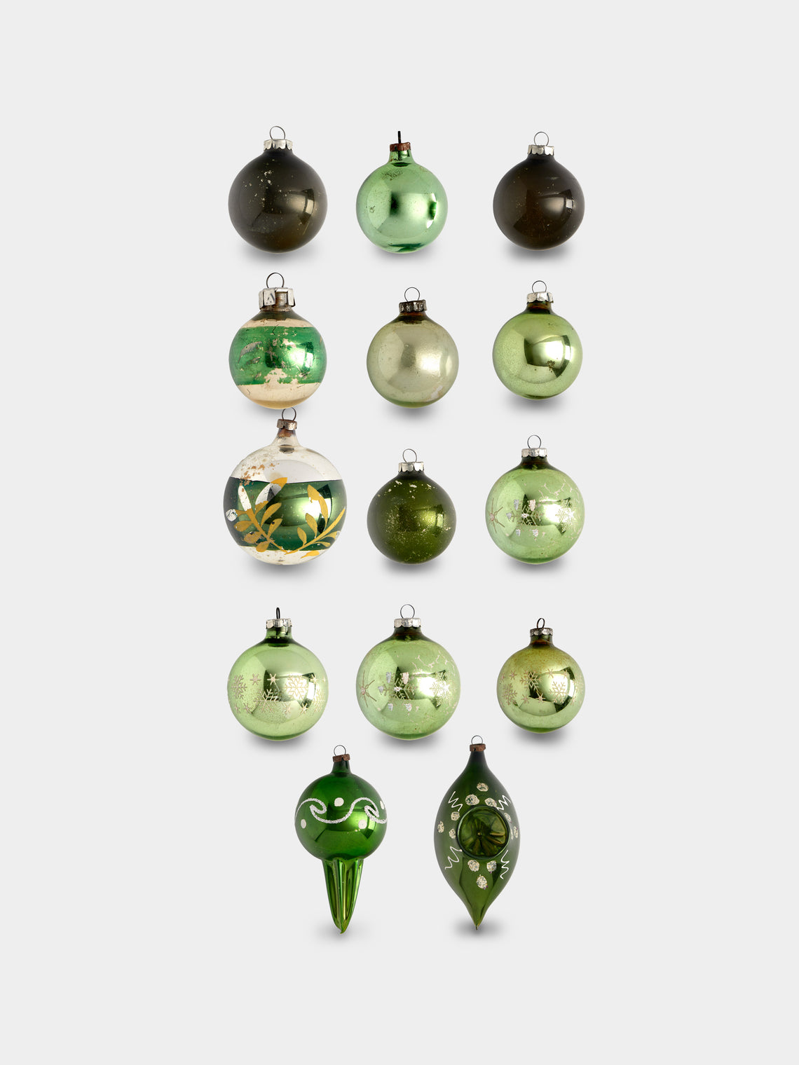 Antique and Vintage - Early 20th-Century Glass Baubles (Set of 14) -  - ABASK - 