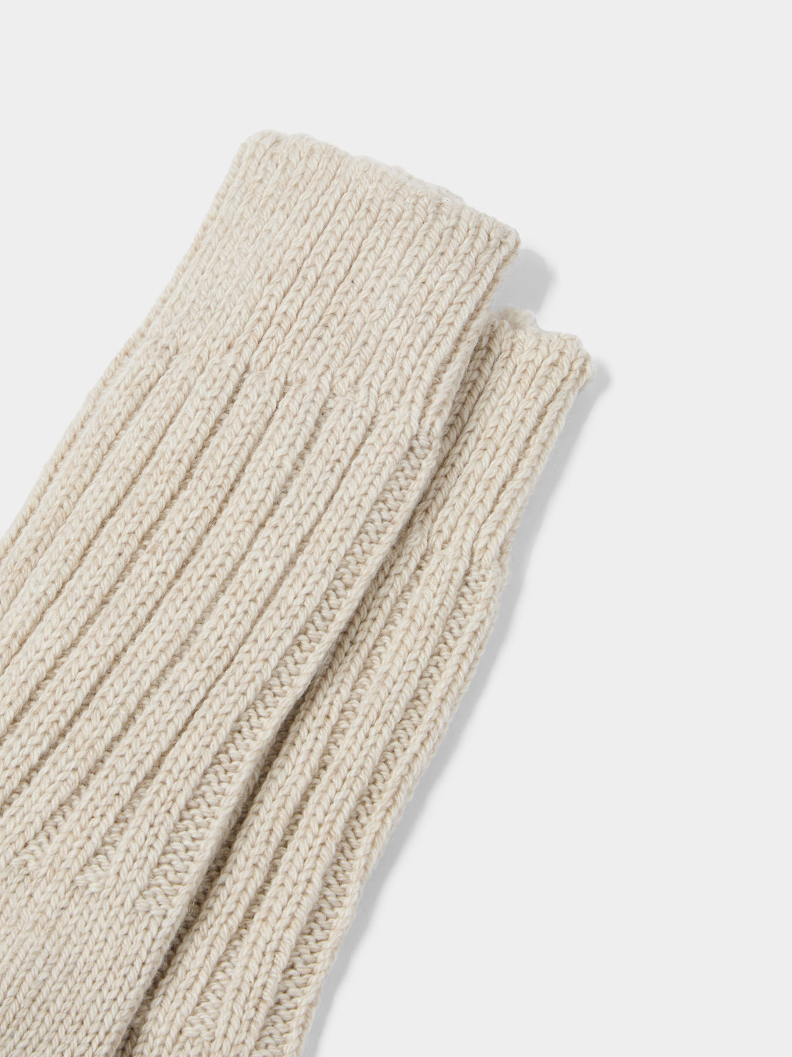 The Elder Statesman - Yosemite Ribbed Cashmere Socks | One Size -  - ABASK