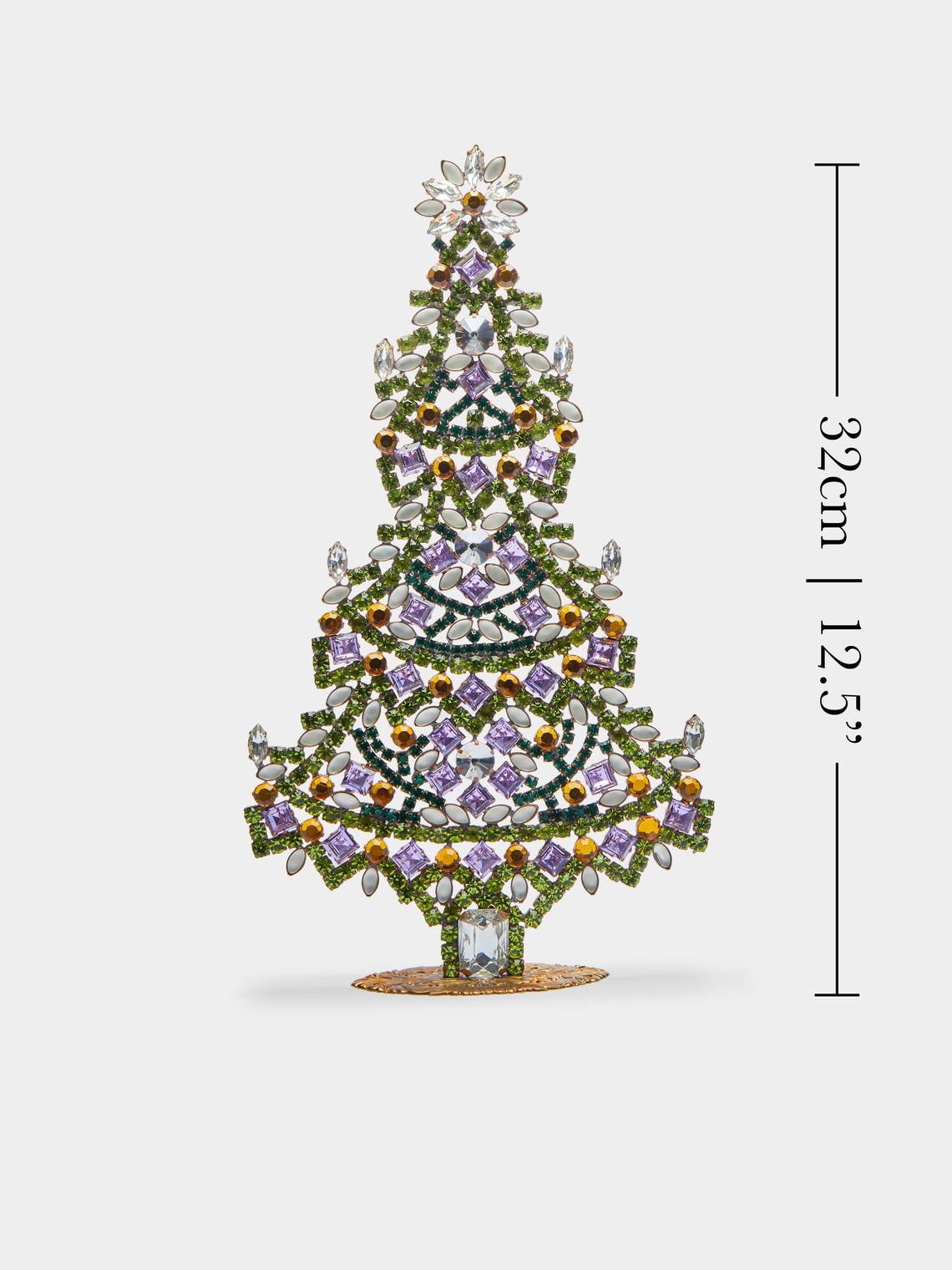 Antique and Vintage - 1930s Czech Jewelled Large Christmas Tree -  - ABASK