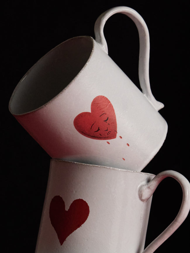 Crying Heart Hand-Glazed Ceramic Mug