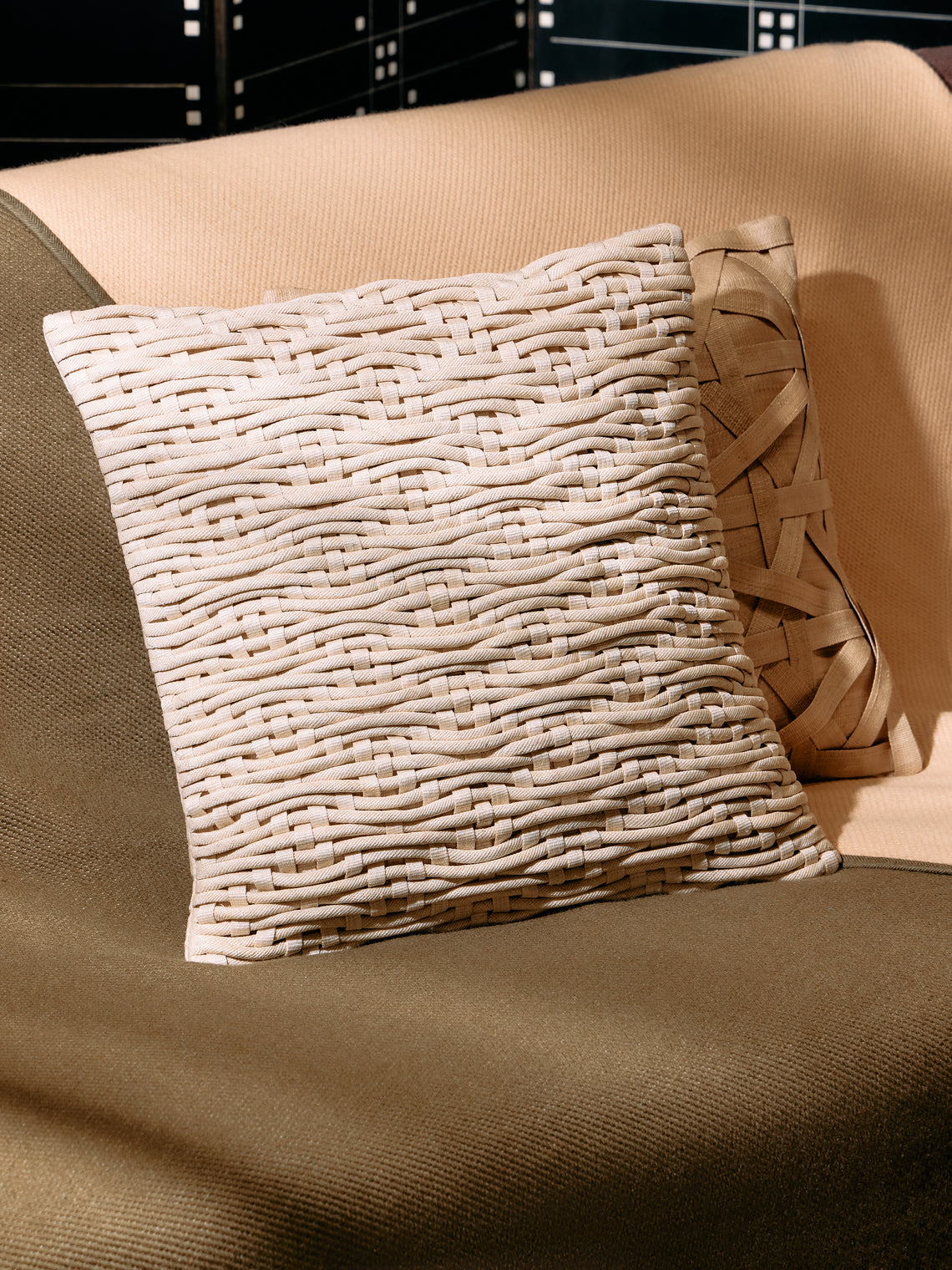 Kubo Curated - Udon Weave T'nalak Cloth Cushion -  - ABASK