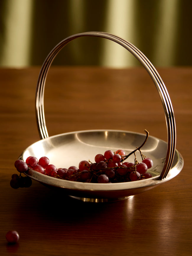 Antique and Vintage - 1950s Gio Ponti for Krupp Milano Silver-Plated Fruit Basket -  - ABASK