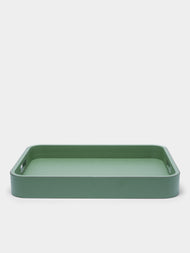 Giobagnara - Polo Leather Tray - Light Green - ABASK - 