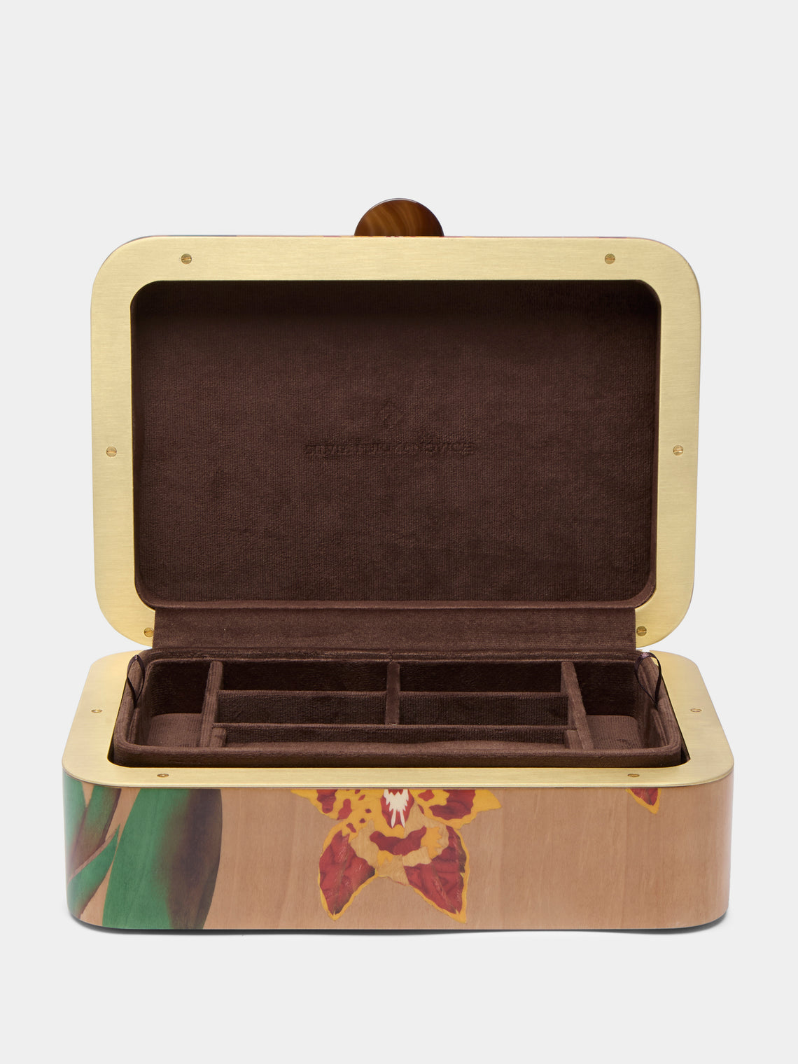 Silvia Furmanovich - Orchids Marquetry Wood Jewellery Box -  - ABASK