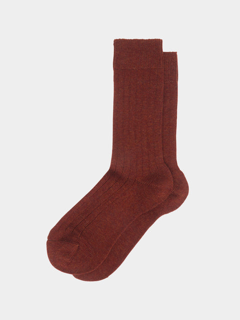 Maria La Rosa - Ribbed Cashmere Socks | One Size -  - ABASK - 