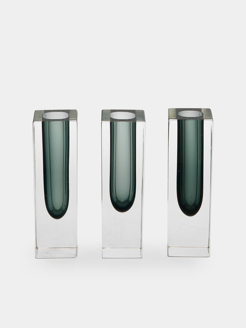 Antique and Vintage - 1970s Sommerso Murano Glass Bud Vases (Set of 3) -  - ABASK - 