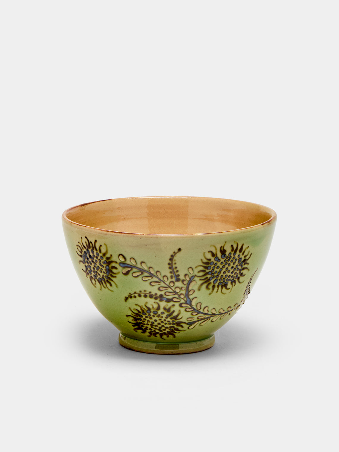 Poterie d’Évires - Flowers Hand-Painted Ceramic Cereal Bowls (Set of 4) -  - ABASK