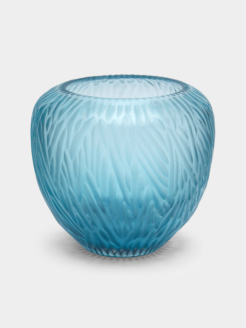 Micheluzzi Glass - Goccia Trecce Hand-Blown Murano Glass Large Vase -  - ABASK - 