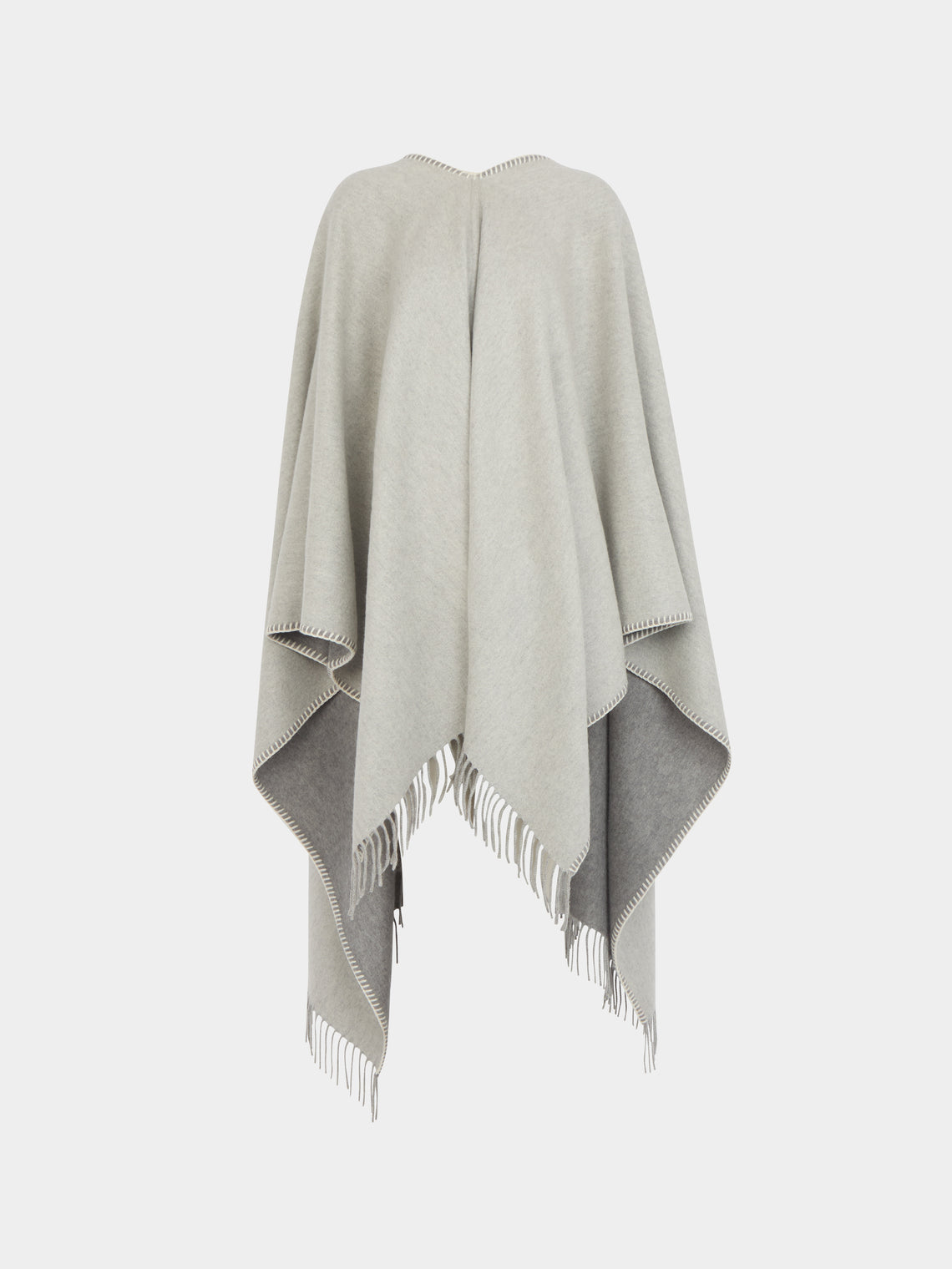 Alonpi - Double-Faced Cashmere Poncho | One Size -  - ABASK