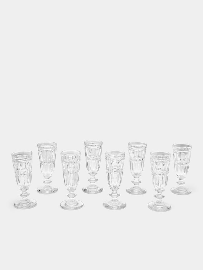 Antique and Vintage - 1870s Baccarat Crystal Flutes (Set 8) -  - ABASK - 