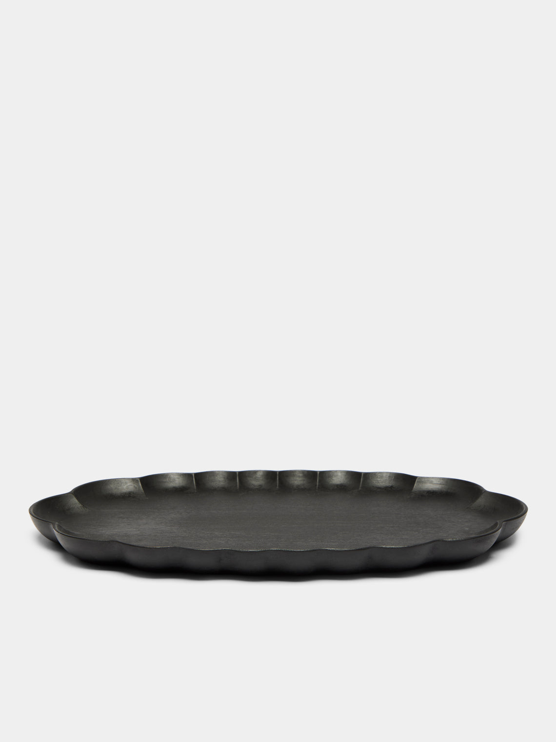 Ifuji - Rinka Hand-Carved Wood Oval Tray -  - ABASK