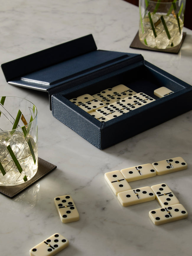 Giobagnara - Parma Leather Dominoes Set -  - ABASK