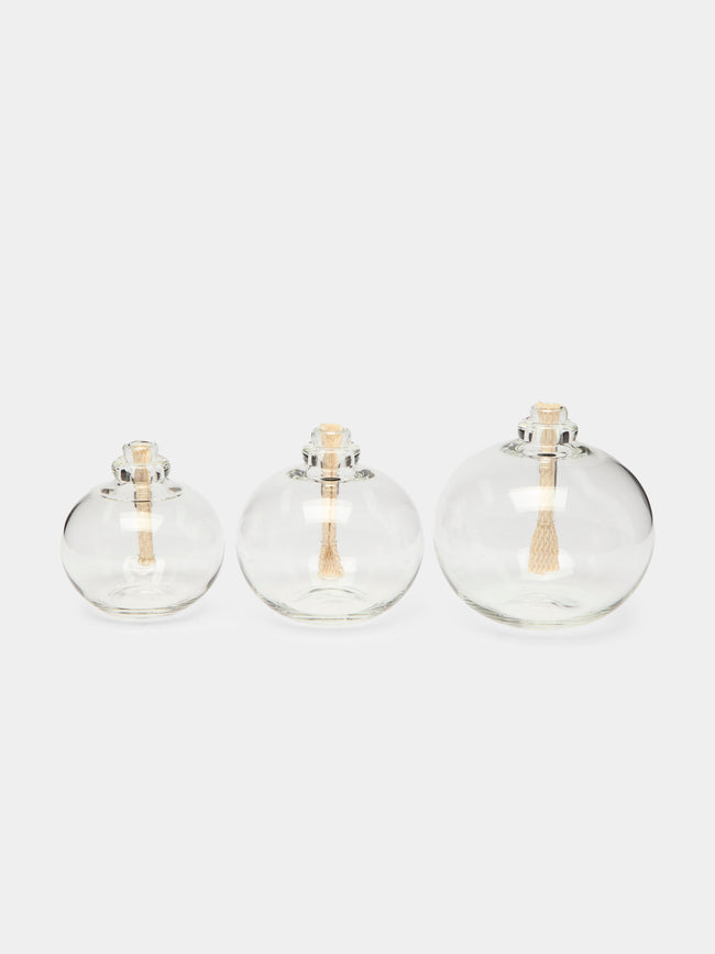 Wolfard Glassblowing - Flower Bulb Hand-Blown Glass Oil Lamps (Set of 3) -  - ABASK - 