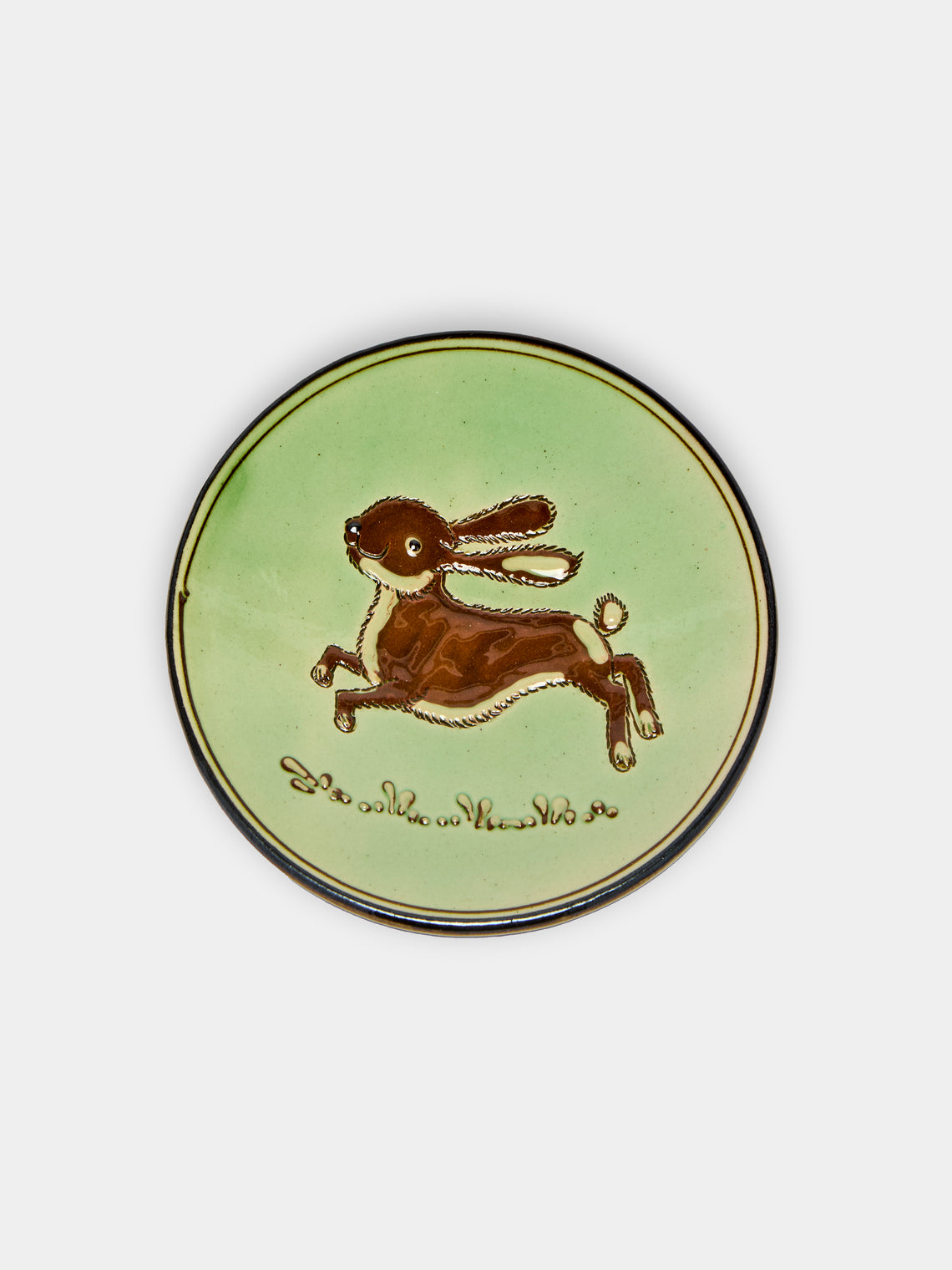 Poterie d’Évires - Animals Hand-Painted Ceramic Small Plates (Set of 6) -  - ABASK