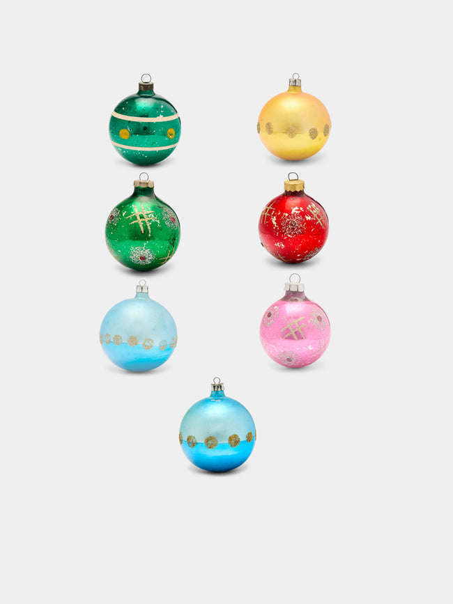 Antique and Vintage - Early 20th-Century Glass Baubles (Set of 7) -  - ABASK - 