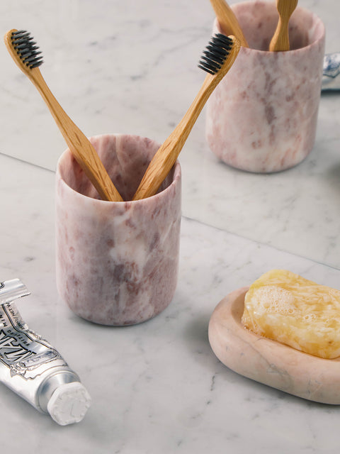 Stoned - Marble Toothbrush Holder -  - ABASK