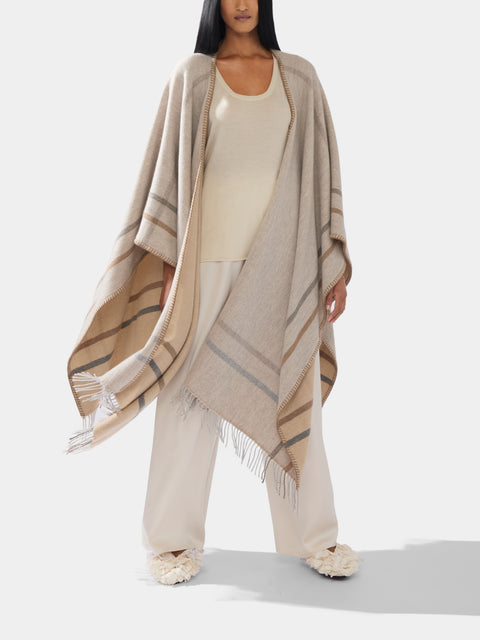 Alonpi - Double-Faced Cashmere Cape | One Size -  - ABASK