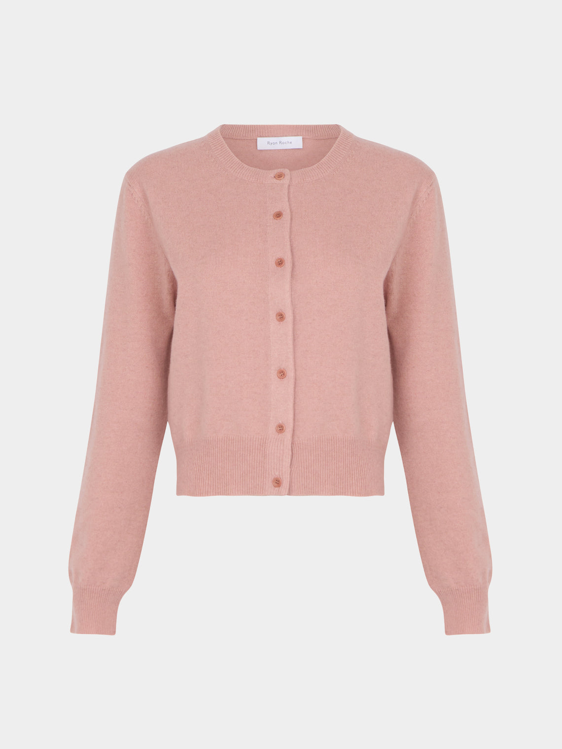 Ryan Roche - Cashmere Cropped Crew-Neck Cardigan | Size: XS -  - ABASK - 