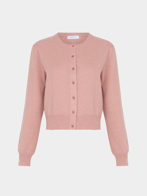 Ryan Roche - Cashmere Cropped Crew-Neck Cardigan | Size: XS -  - ABASK - 