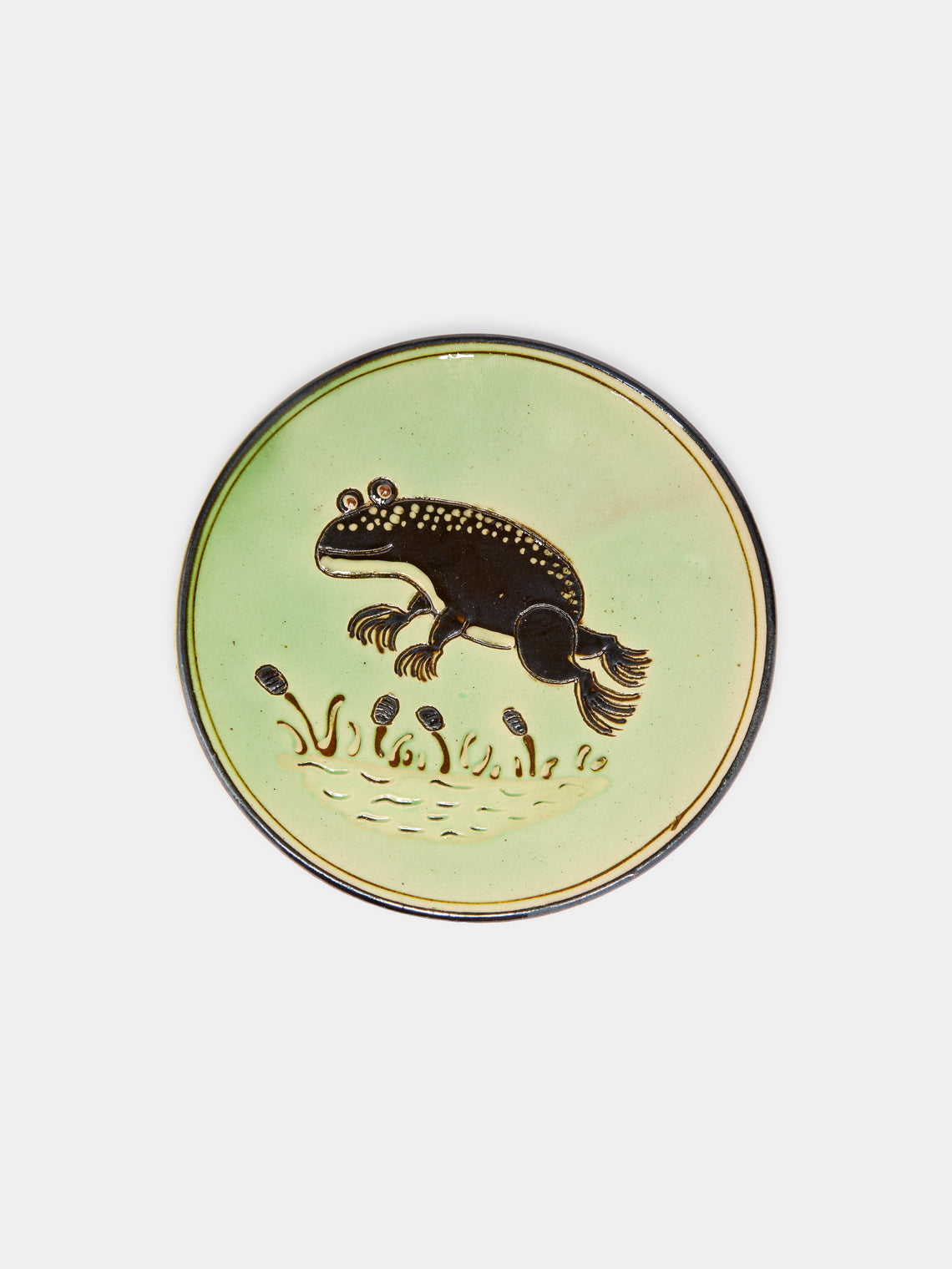 Poterie d’Évires - Animals Hand-Painted Ceramic Small Plates (Set of 6) -  - ABASK