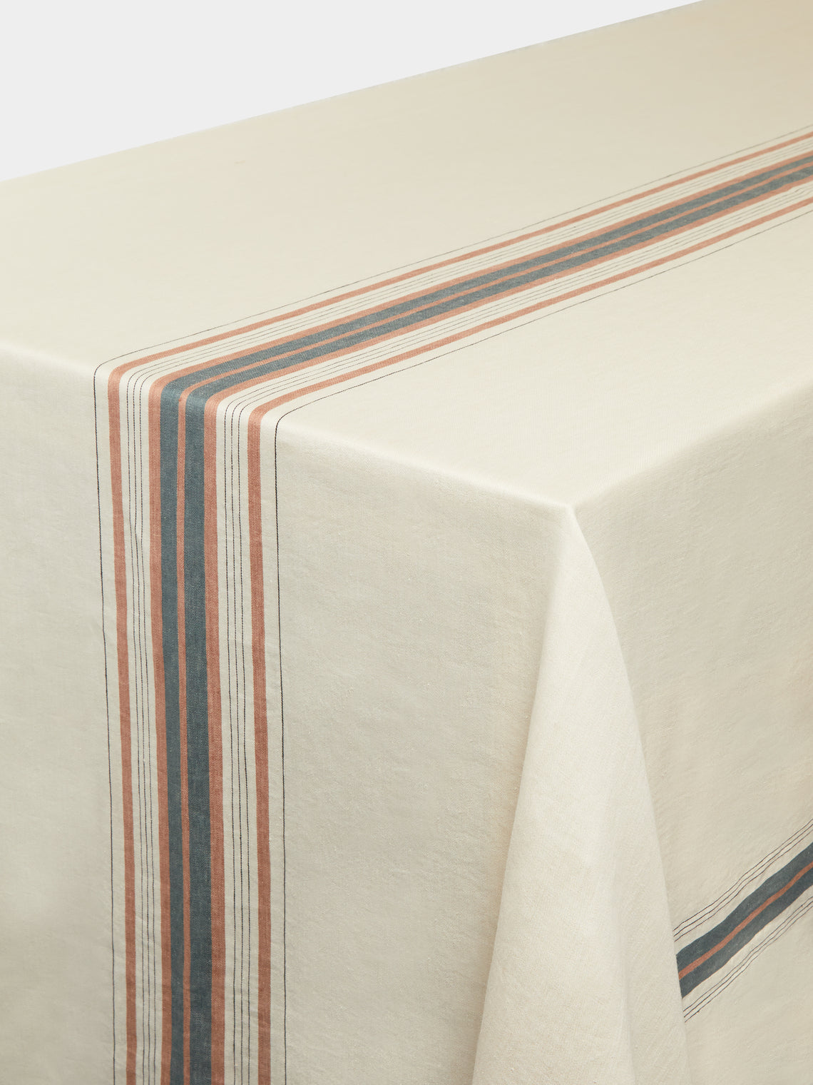 Libeco - Gypsum Belgian Linen Large Rectangular Tablecloth -  - ABASK
