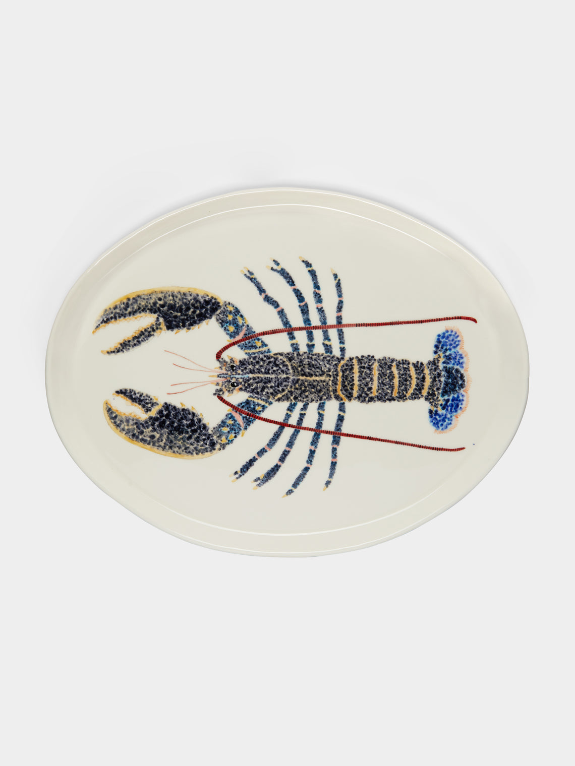 Casa Adams - European Lobster Hand-Painted Porcelain Serving Platter -  - ABASK - 