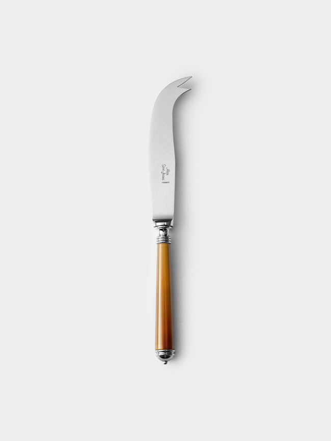 Alain Saint-Joanis - Marbella Dark Horn Resin Cheese Knife - Brown - ABASK - 