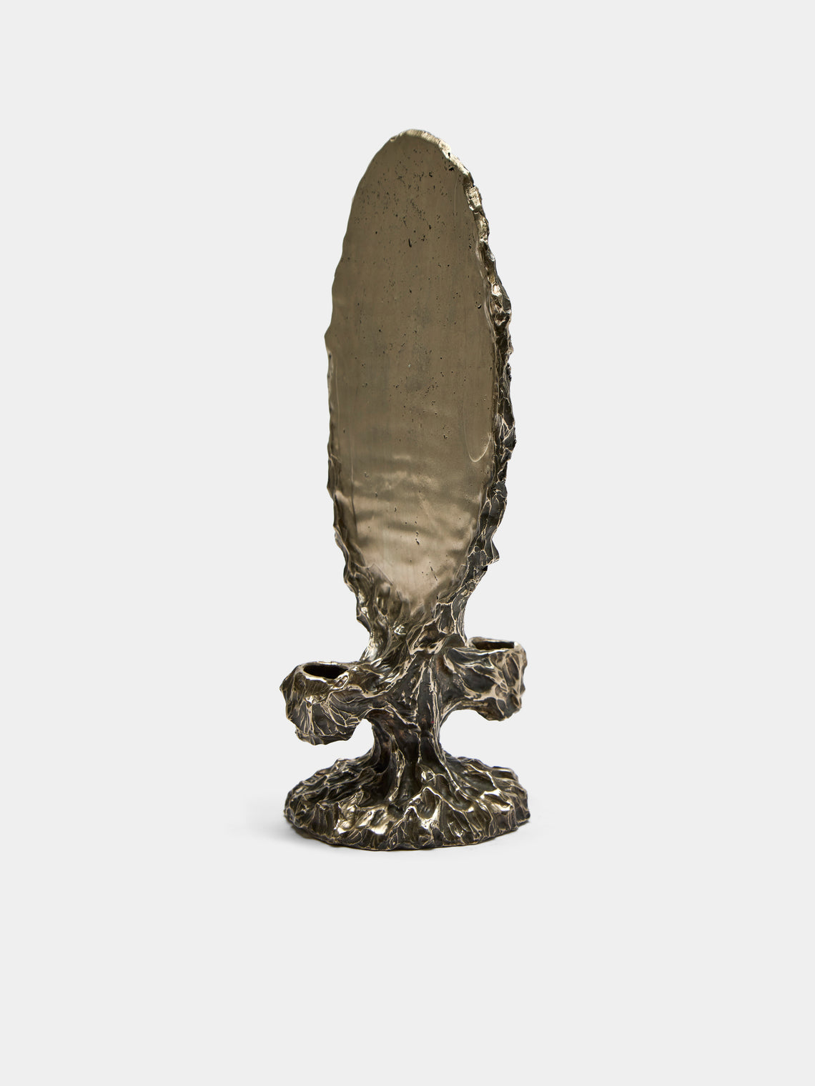 William Guillon - Omnia Vanitas Hand-Sculpted Bronze Candle Holder -  - ABASK